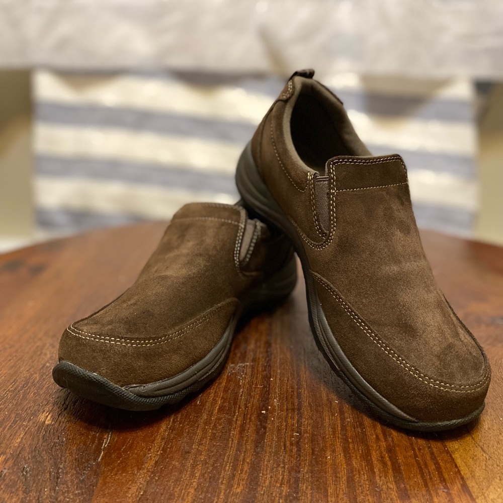L.L. BEAN Brown Suede Women’s Slip-Ons, Size 9M